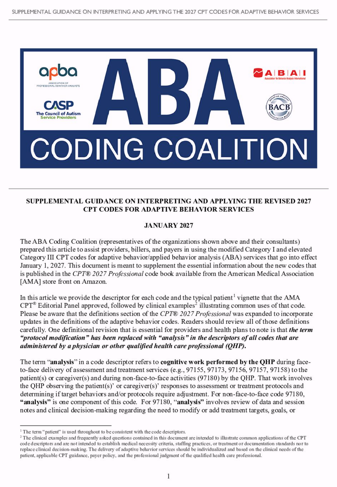 2027 Supplemental Guidance Article